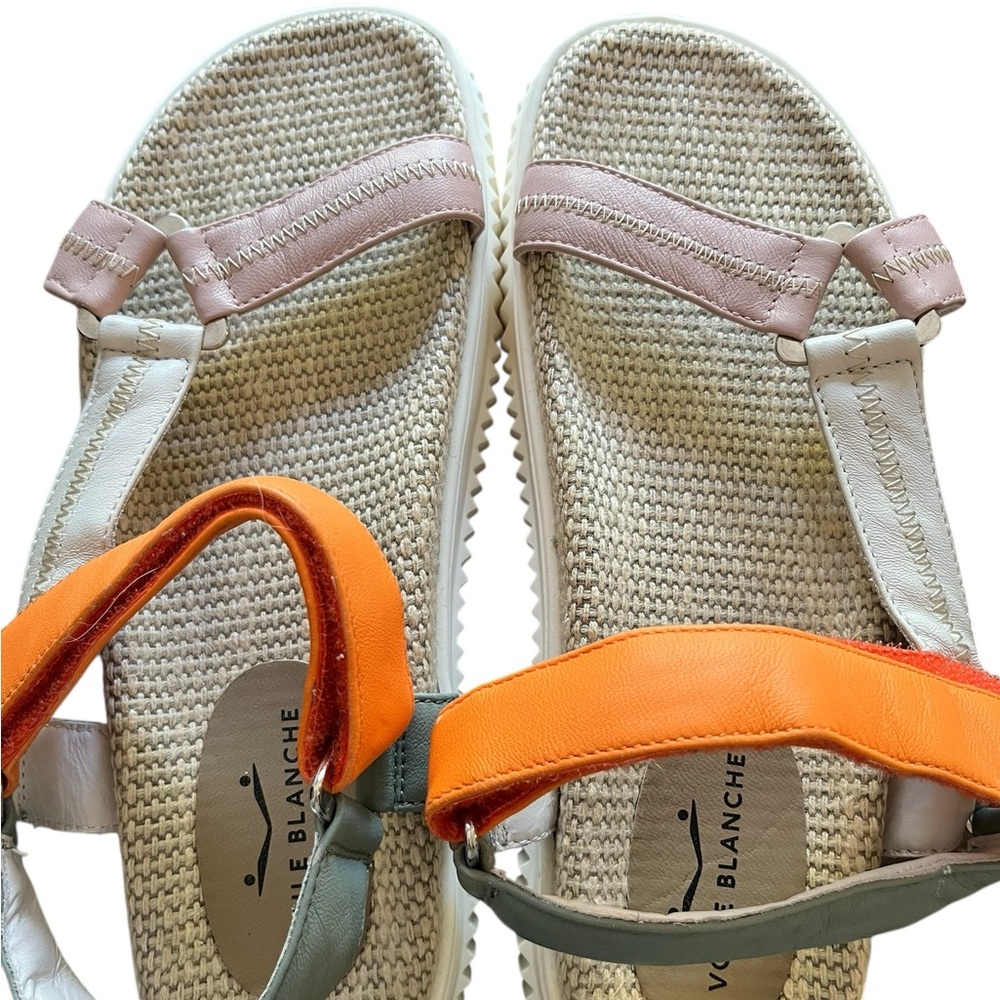 VOILE BLANCHE Lisa 20 Leather Multicolor Sandals - Picture 4 of 7
